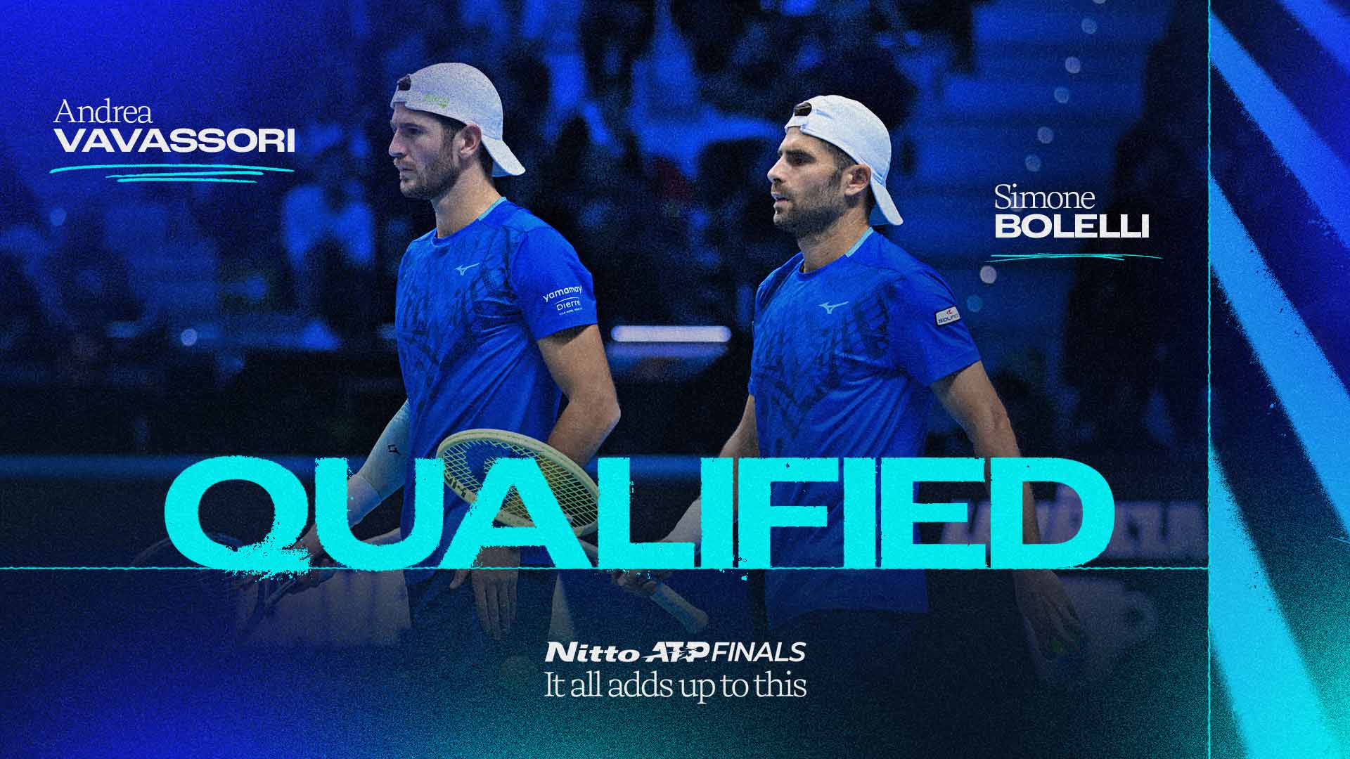Andrea Vavassori and Simone Bolelli will compete in the Nitto ATP Finals for the second consecutive year.