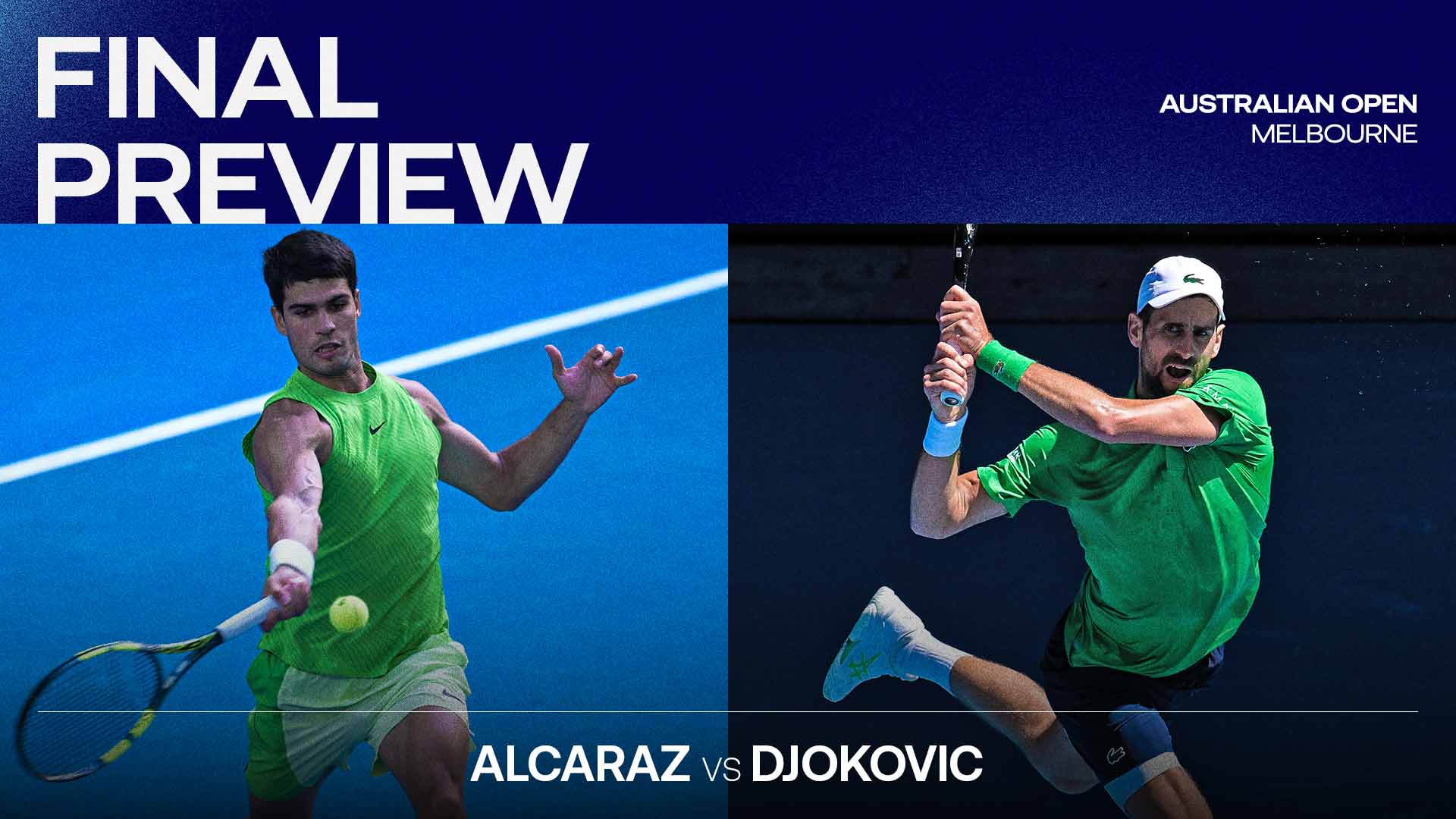 Carlos Alcaraz and Novak Djokovic